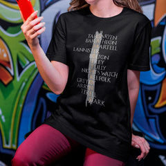 Camiseta Básica Unissex Texto Game Of Thrones