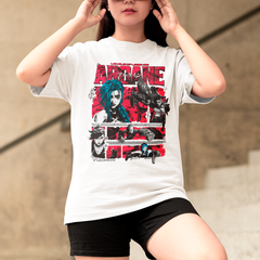 Camiseta Básica Unissex Arcane Jinx VI LOL