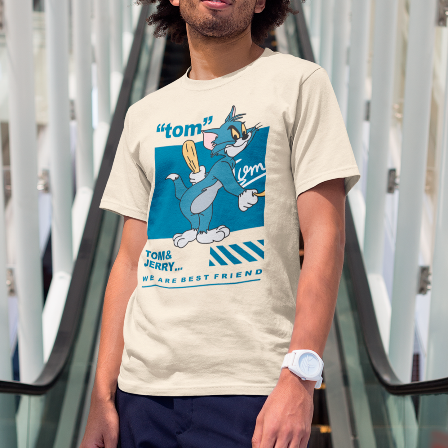 Camiseta Básica Unissex Tom Tom e Jerry