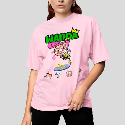 Camiseta Básica Unissex Wanda Padrinhos Mágicos