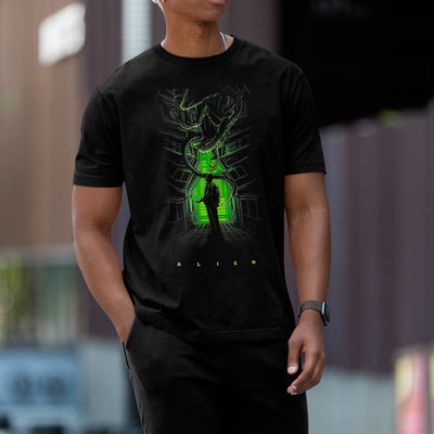 Camiseta Básica Unissex Alien Geladeira Xenomorph