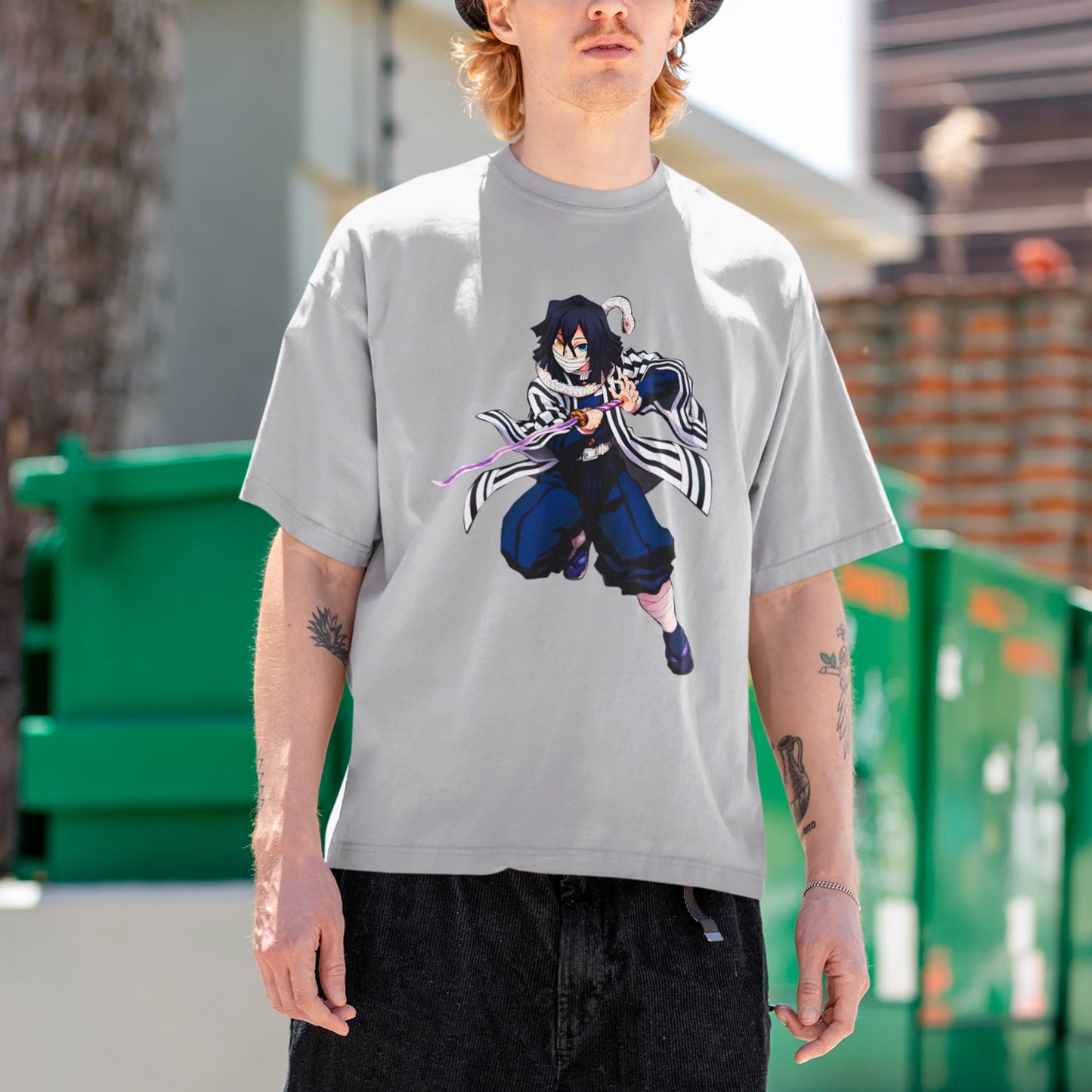 Camiseta Básica Unissex Obanai Demon Slayer