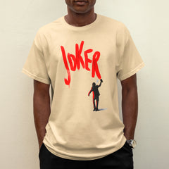 Camiseta Básica Unissex Joker Grafite Vermelho