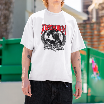 Camiseta Básica Unissex Alien Xenomorph Cranios