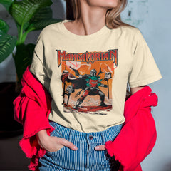 Camiseta Básica Unissex Mandalorian Atirando No Deserto