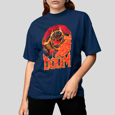 Camiseta Básica Unissex Doom Fire