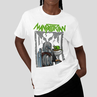 Camiseta Básica Unissex Perfil Baby Yoda Mandalorian