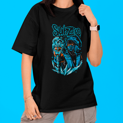 Camiseta Oversized Mortal Kombat Ninja Subzero