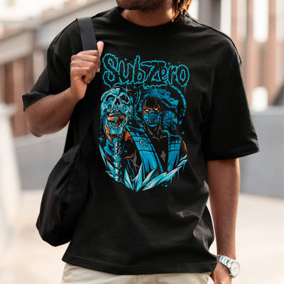 Camiseta Básica Unissex Mortal Kombat Ninja Subzero