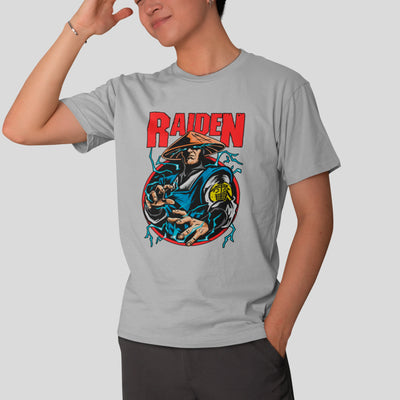 Camiseta Básica Unissex Mortal Kombat Raiden