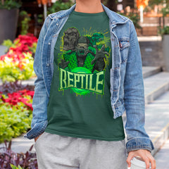Camiseta Básica Unissex Mortal Kombat Reptile Orb