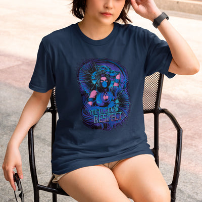 Camiseta Básica Unissex Mortal Kombat Kitana Respect