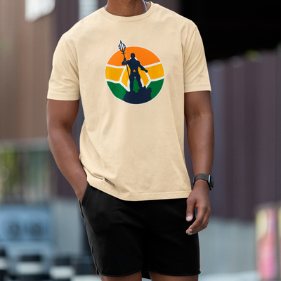 Camiseta Básica Unissex Logo Cinto Silhueta Aquaman