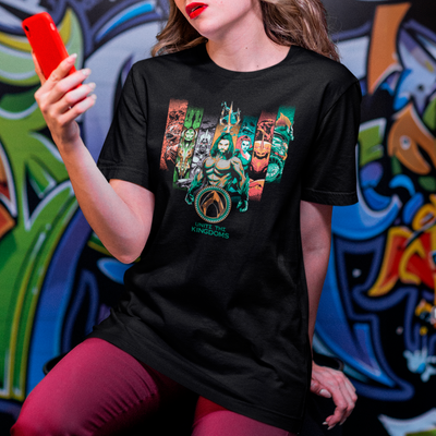 Camiseta Básica Unissex Unite The Kingdoms Aquaman