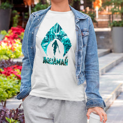 Camiseta Básica Unissex Poster Aquaman