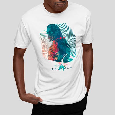 Camiseta Básica Unissex RTE Poster Aquaman