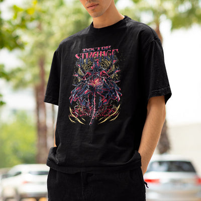 Camiseta Básica Unissex Doctor Strange Feitiço Livro Vermelho