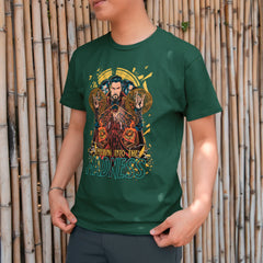 Camiseta Básica Unissex Dr Strange e Feitiçeira Escarlate Madness