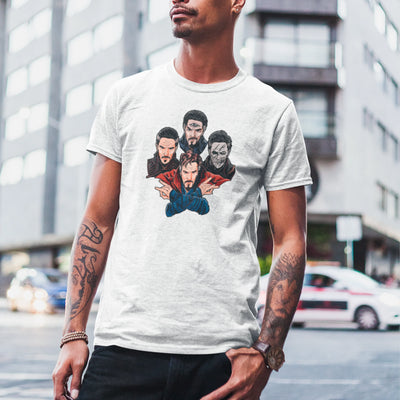 Camiseta Básica Unissex Quatro Dr Strange Multiverse