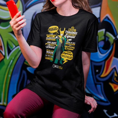 Camiseta Básica Unissex Say My Name Loki