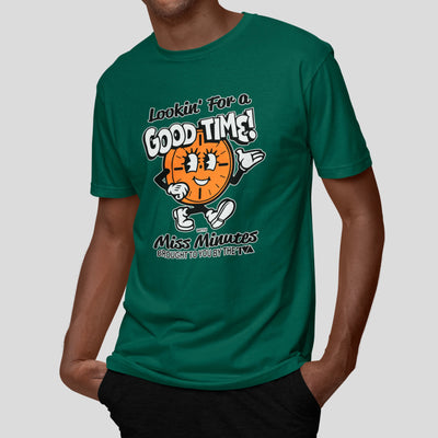 Camiseta Básica Unissex Good Time Relogio Loki