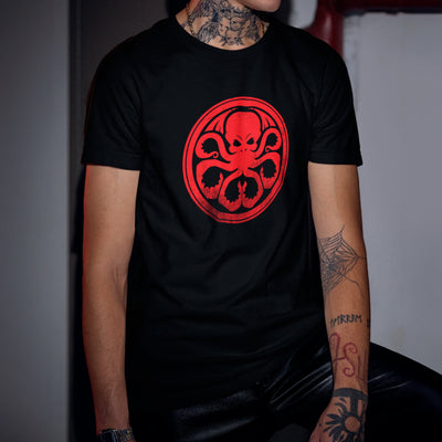 Camiseta Básica Unissex Logo Hydra Capitao America