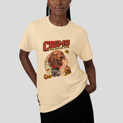 Camiseta Básica Unissex Cosmo The Space Dog Guardioes Da Galaxia