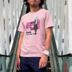 Camiseta Básica Unissex Chris Lady Trigger-Happy Lazarus