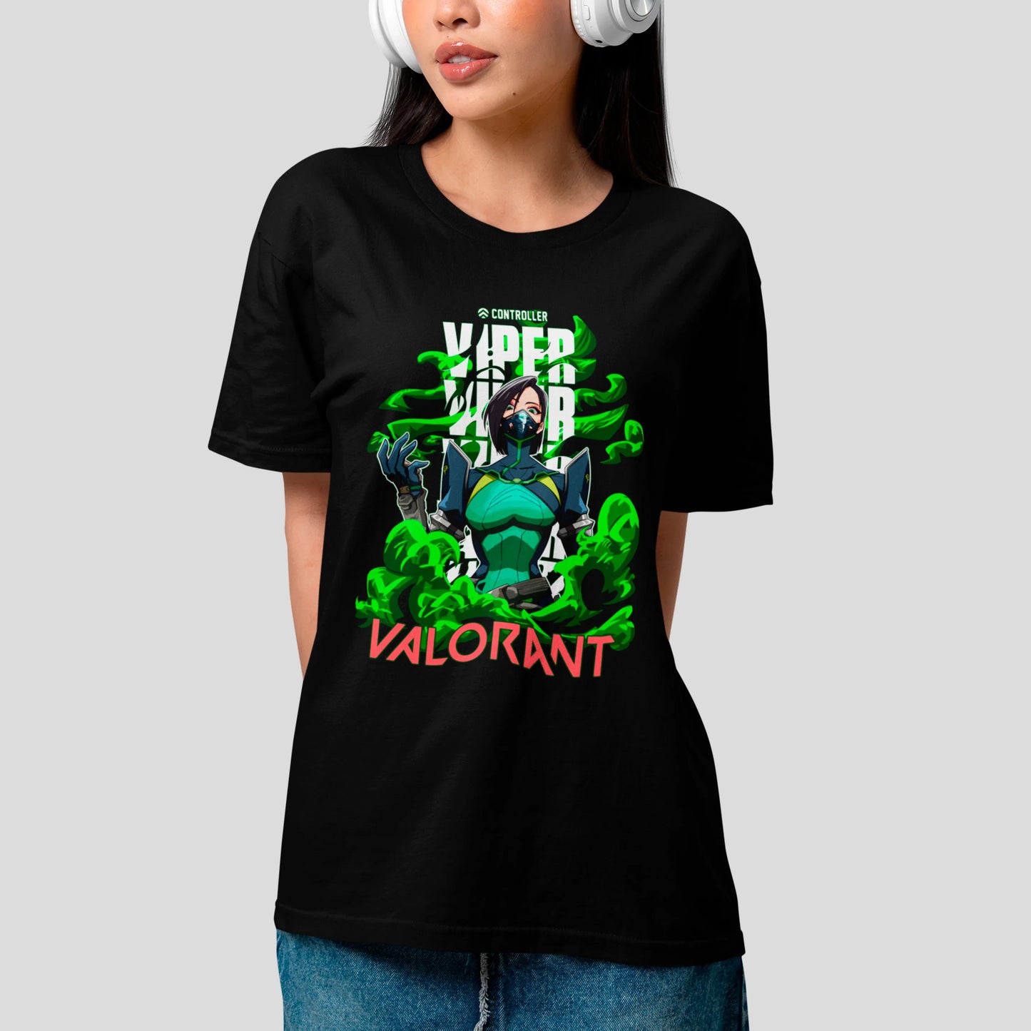 Camiseta Básica Unissex Viper Controller Valorant