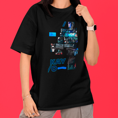 Camiseta Oversized Valorant Kayo Quadrados