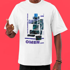 Camiseta Oversized Valorant Omen Quadrados