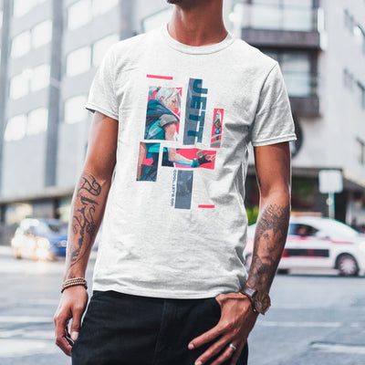 Camiseta Básica Unissex Jett Quadrados Valorant