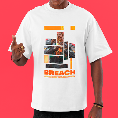 Camiseta Oversized Valorant Breach Quadrados