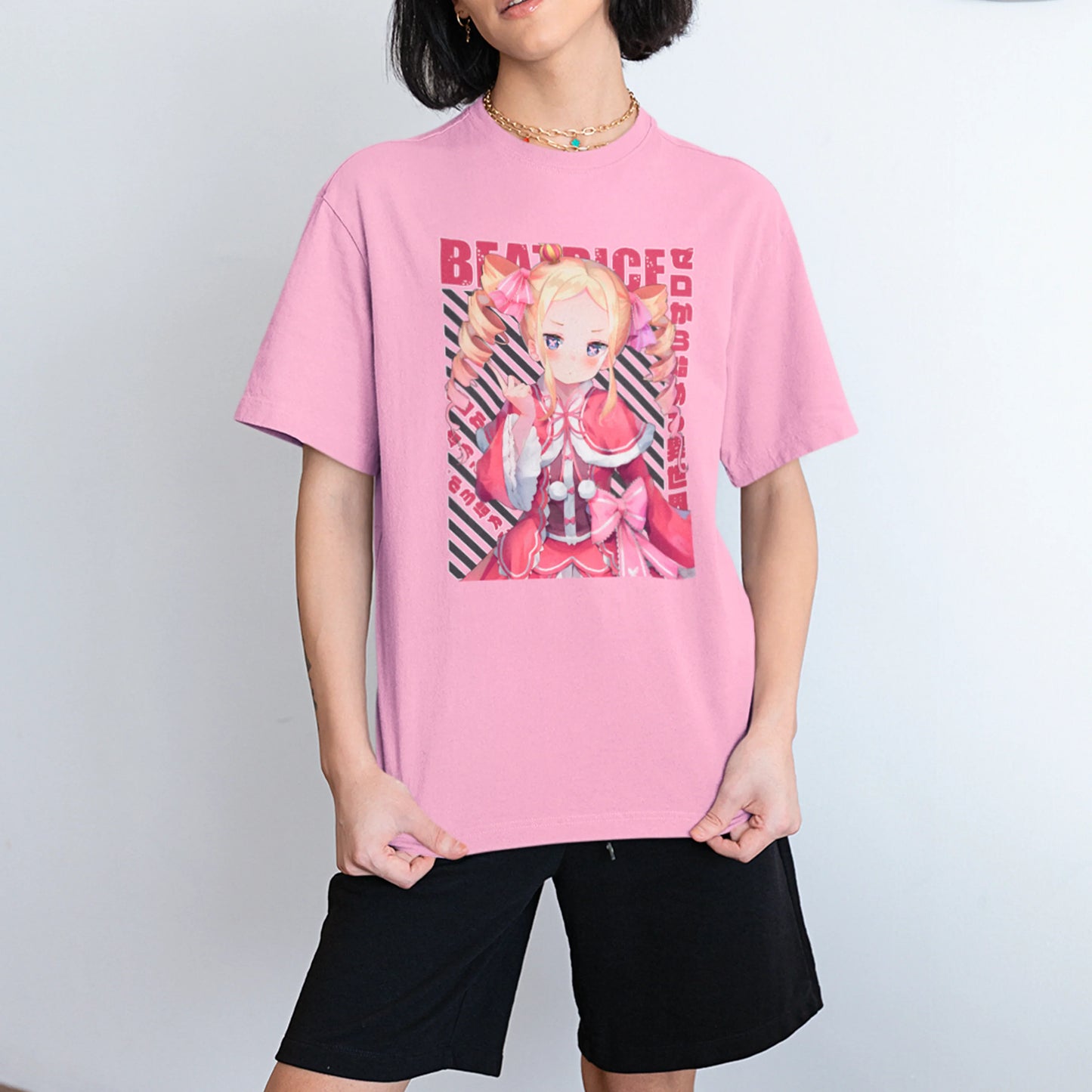 Camiseta Básica Unissex Beatrice Kanji Re Zero
