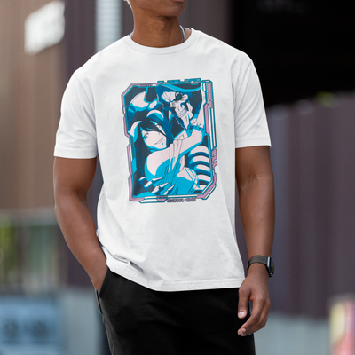 Camiseta Básica Unissex Overlord Albedo Ainz Abraço