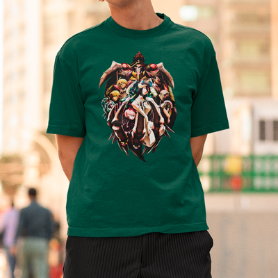 Camiseta Básica Unissex Overlord Poster Personagens
