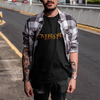 Camiseta Básica Unissex Overlord Logo Dourado