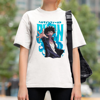 Camiseta Básica Unissex Dabi Burn Boku No Hero