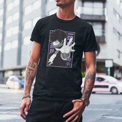 Camiseta Básica Unissex Dabi Kanji Rosto Boku No Hero