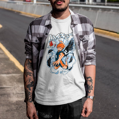 Camiseta Básica Unissex Hinata Kanji Asas Haikyuu