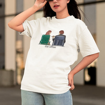 Camiseta Básica Unissex The Office Jim e Pam