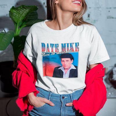 Camiseta Básica Unissex The Office Date Mike