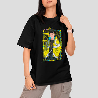 Camiseta Básica Unissex David Cyberpunk Edgedruuners