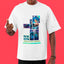 Camiseta Oversized Neon Quadrados Valorant