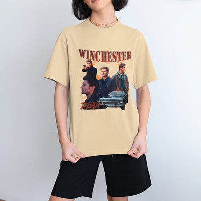 Camiseta Básica Unissex Dean Winchester Impala Supernatural