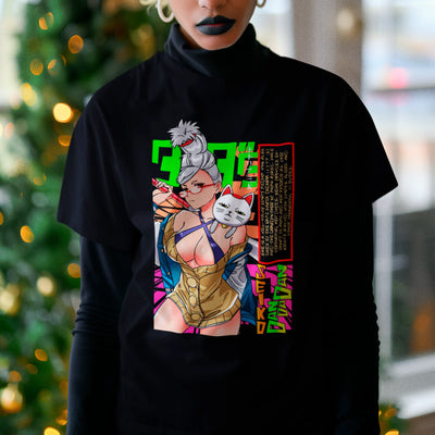 Camiseta Básica Unissex Seiko Ayase Velha Turbo Kanji Dandadan