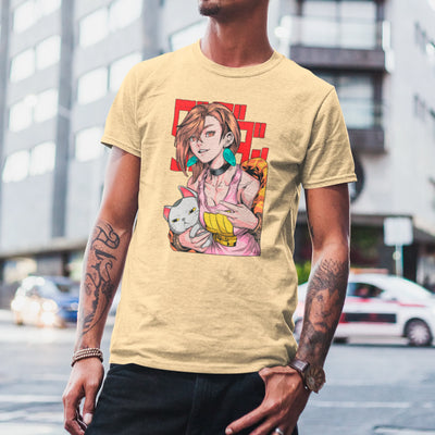 Camiseta Básica Unissex Momo Ayase Velha Turbo Dandadan