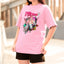 Camiseta Básica Unissex Okarun e Momo Ayase Tinta Dandadan