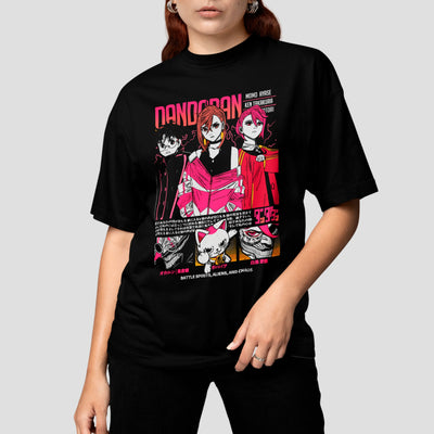 Camiseta Básica Unissex Okarun Momo Aira Dandadan
