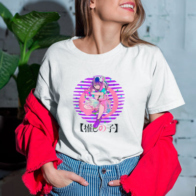 Camiseta Básica Unissex Ai Hoshino Circulo Oshi No Ko